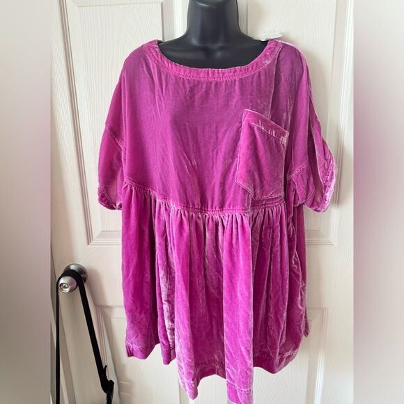 NWOT size Small Free People Moon City Velvet Top - Picture 4 of 7